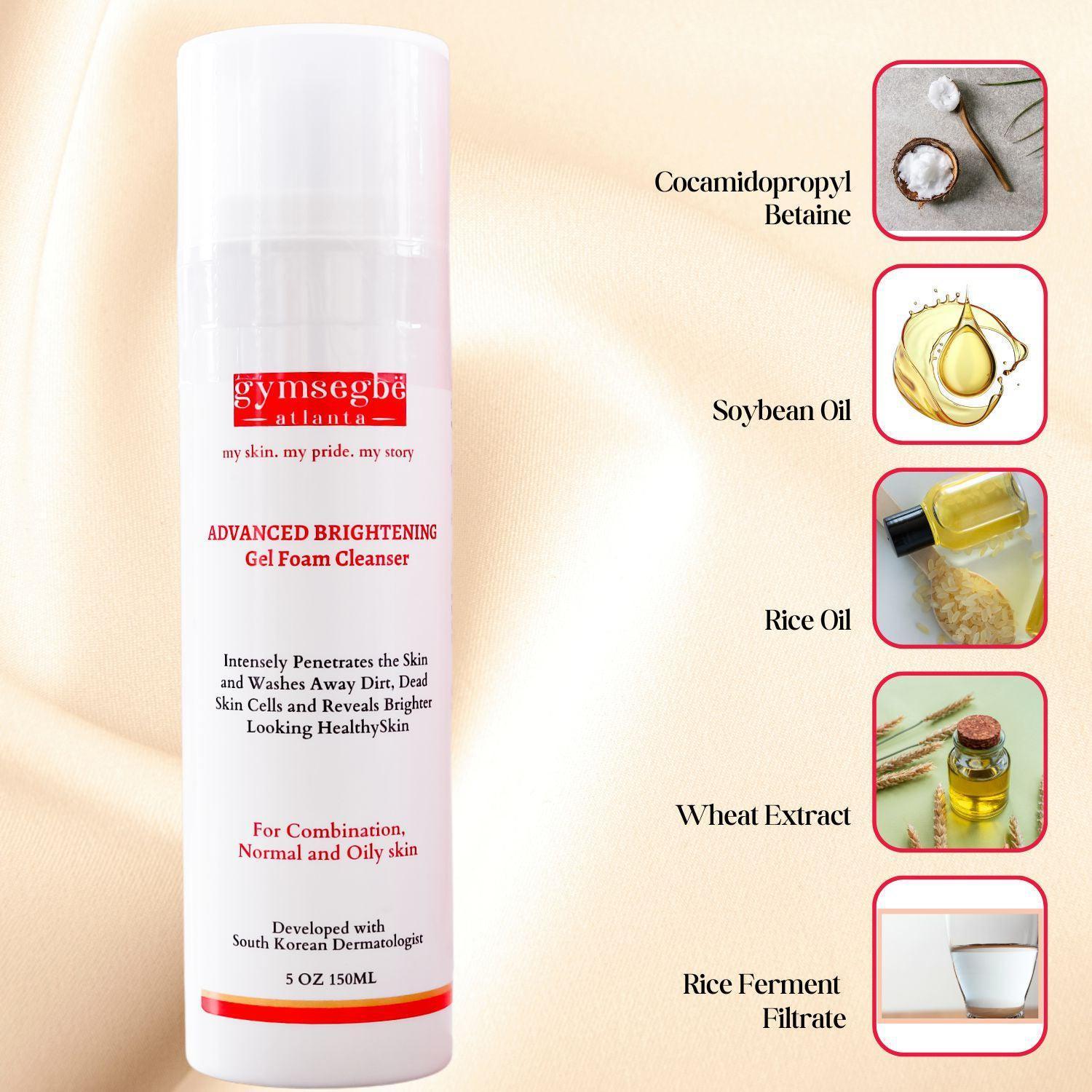 Rice Extract Brightening Gel Cleanser — Korean Science, Gentle Formula
